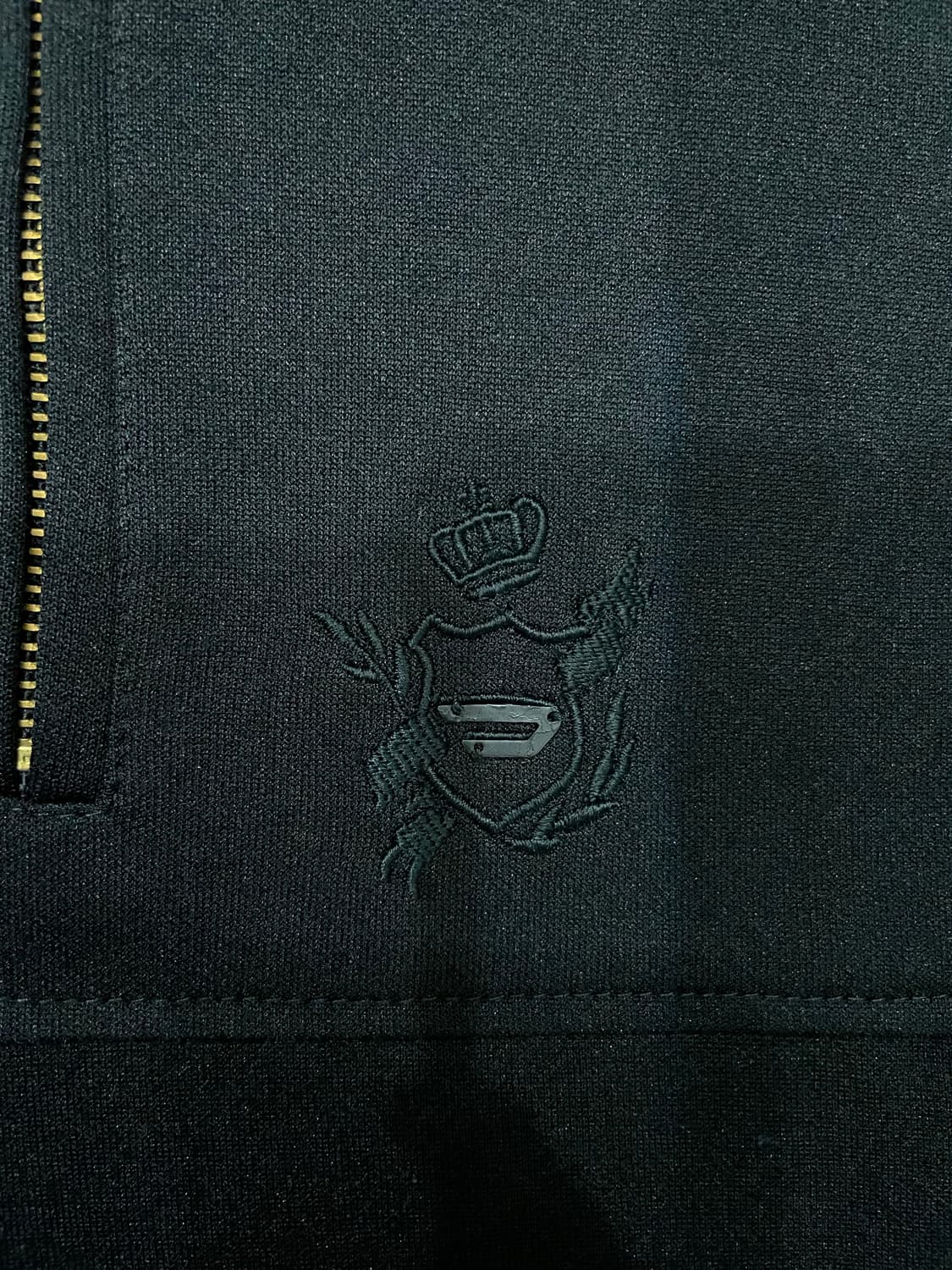 디젤 투웨이 드래곤 프린팅 트랙탑 집업 져지 자켓 블랙 상품이미지5