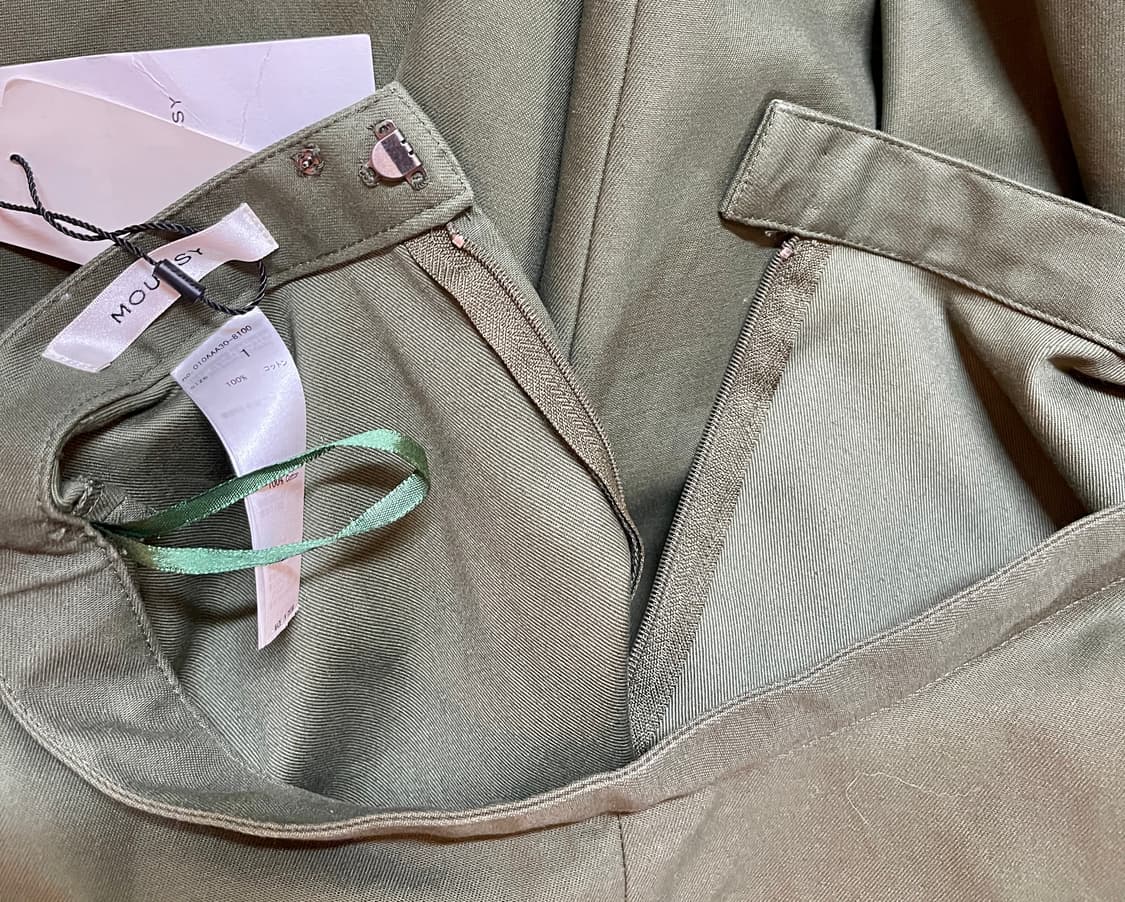 MOUSSY마우지하이웨이스트 코튼 플레어 롱 스커트 S사이즈 상품이미지7