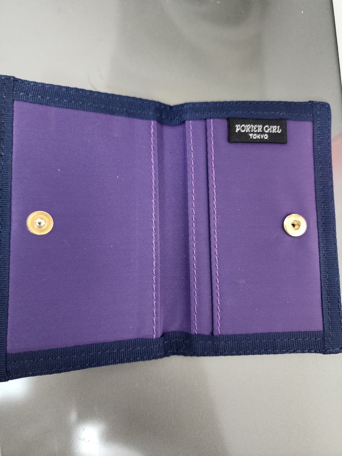 요시다포터 도트 퍼플 카드지갑  상품이미지3