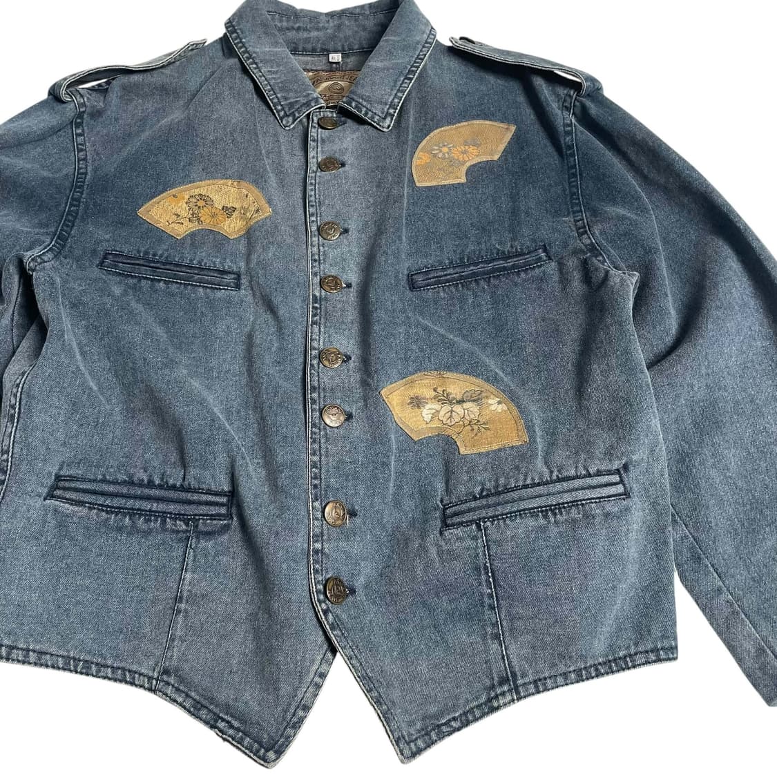 90's armani jeans 동양부채 데님 자켓 (italy)   상품이미지5