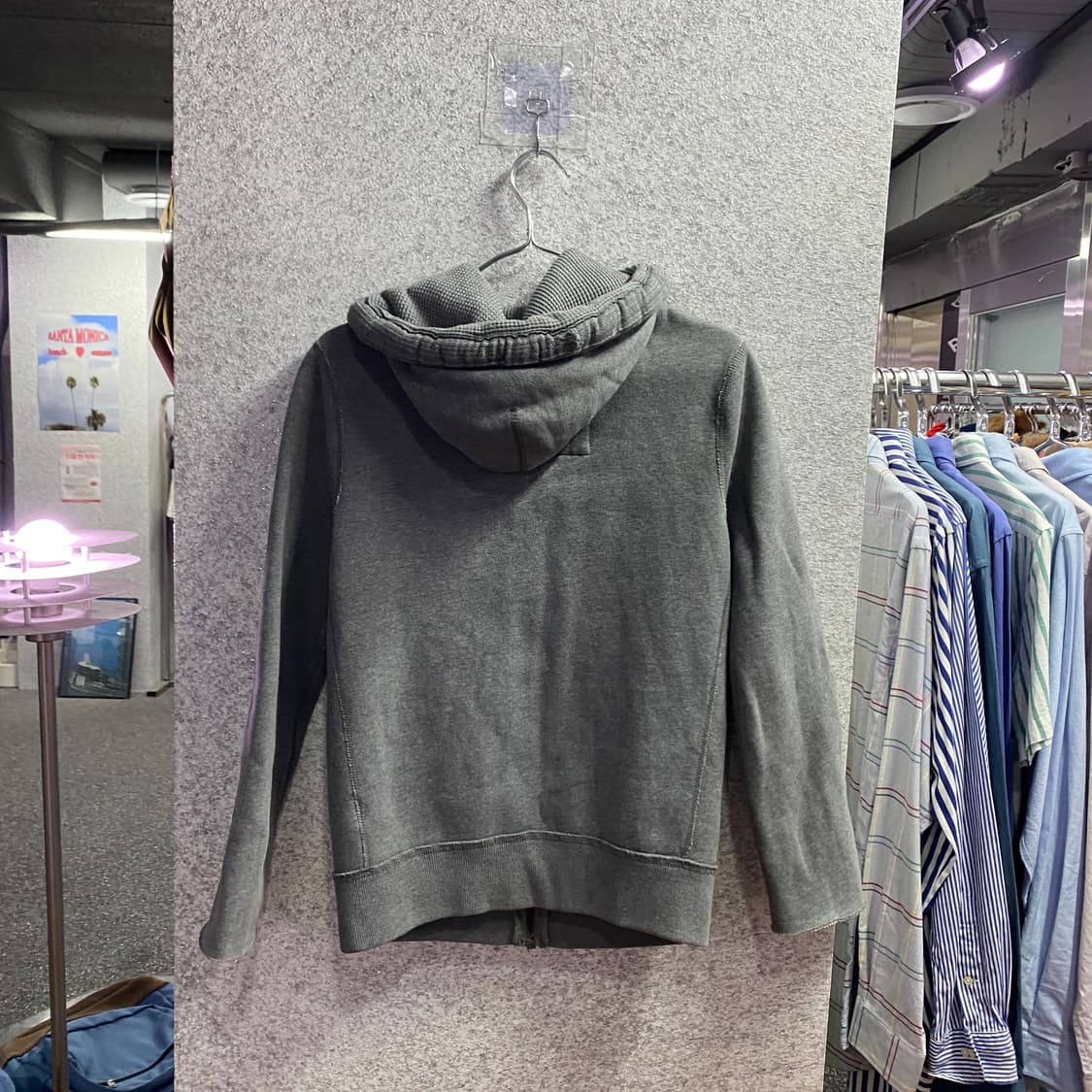 아베크롬비 빈티지 스타일 그레이 후드집업 B4666 상품이미지4
