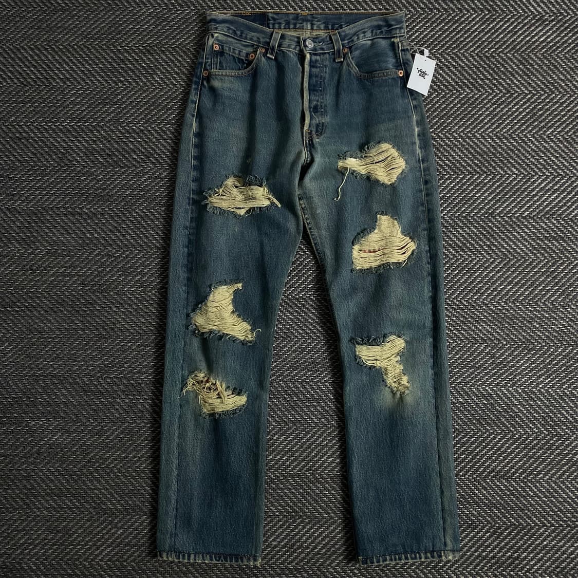 리바이스 501 디스트로이드 워싱 데님 팬츠y 3350 상품이미지2