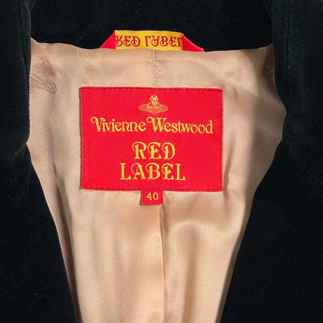 비비안웨스트우드 블랙 벨벳 블레이저 자켓 상품이미지7