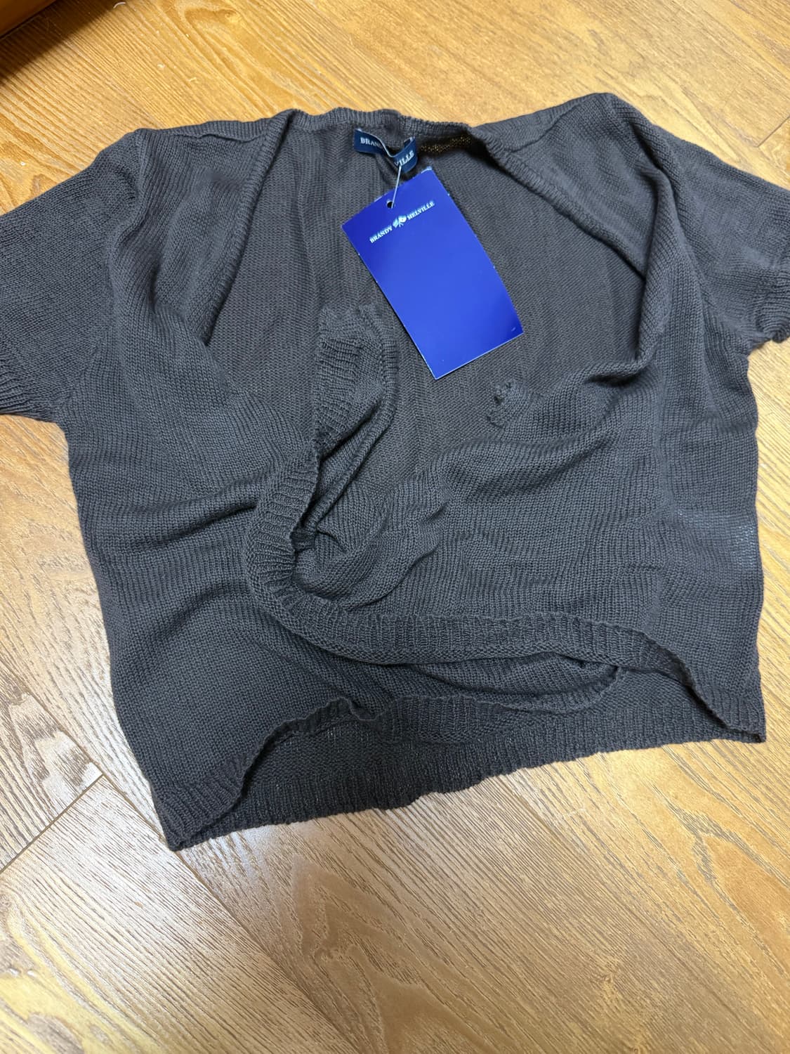 브랜디멜빌 브라운 반팔 가디건 (택ㅇ) 상품이미지2