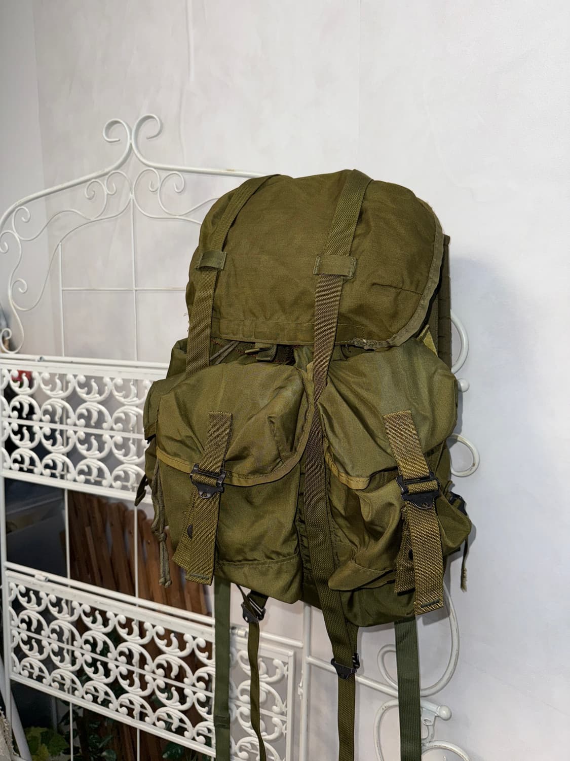 Khaki grunge military multi pocket 백팩 상품이미지4