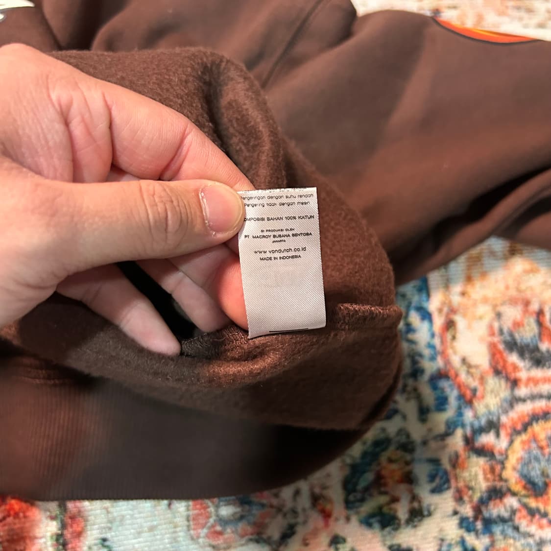 [L] 본더치 로고 프린팅 크롭핏 맨투맨 상품이미지7