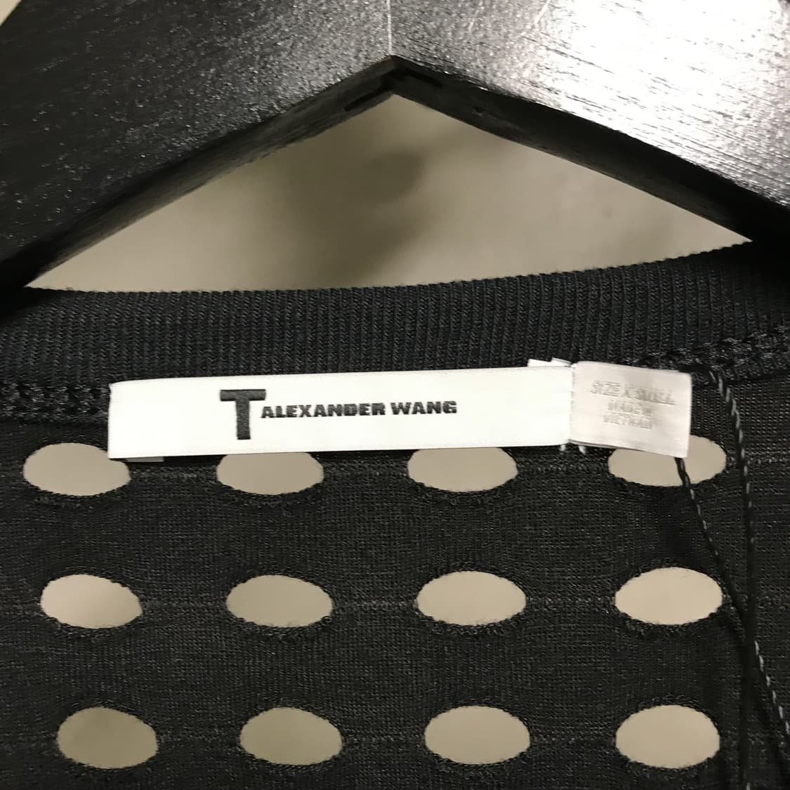 알렉산더왕 펀칭 블랙 반팔 티셔츠 XS(W) 상품이미지4