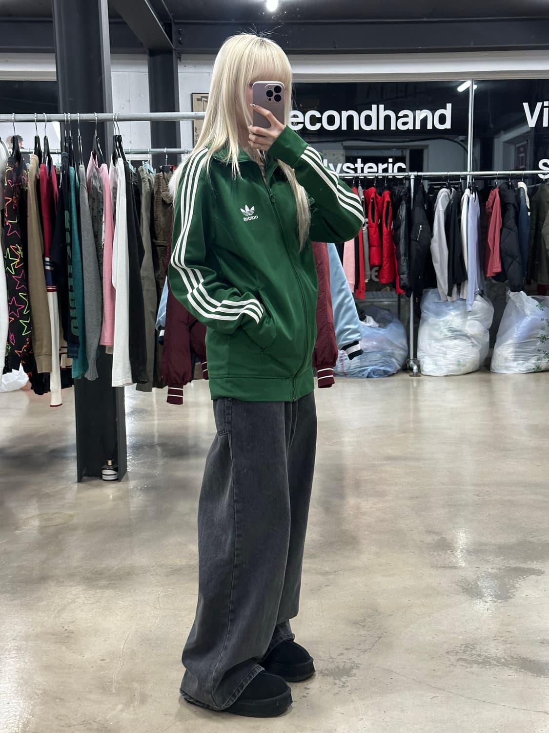 아디다스 유로파 그린 트랙탑 져지 상품이미지2