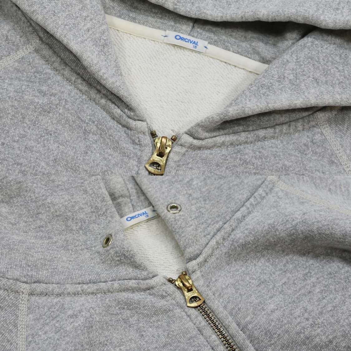 (착용컷) ORCIVAL 스웻 후드 집업 (남성용 90-93) 상품이미지5