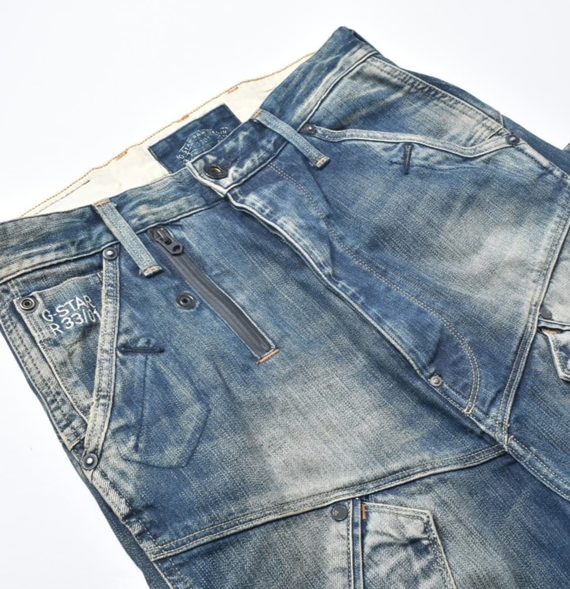 지스타 배기핏 텍티컬 카고팬츠 워싱 청바지 29 M25031108 상품이미지3