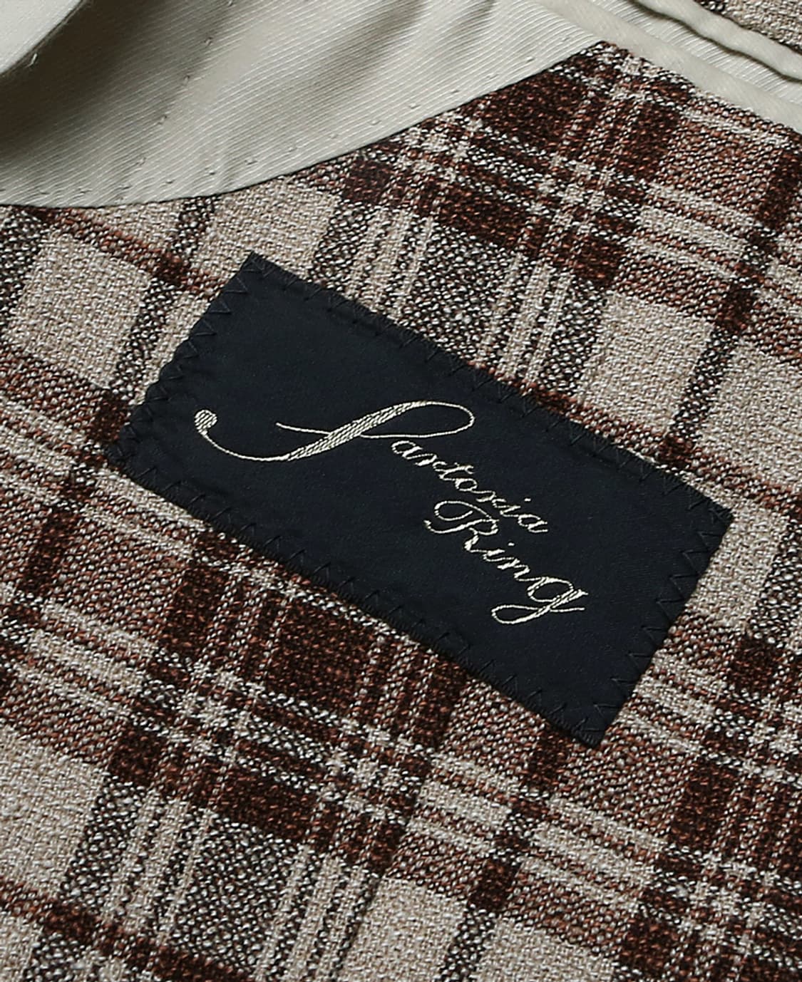 링자켓 X 그린 라벨 릴렉싱 [Sartoria Ring] 체크 스포츠자켓 상품이미지6