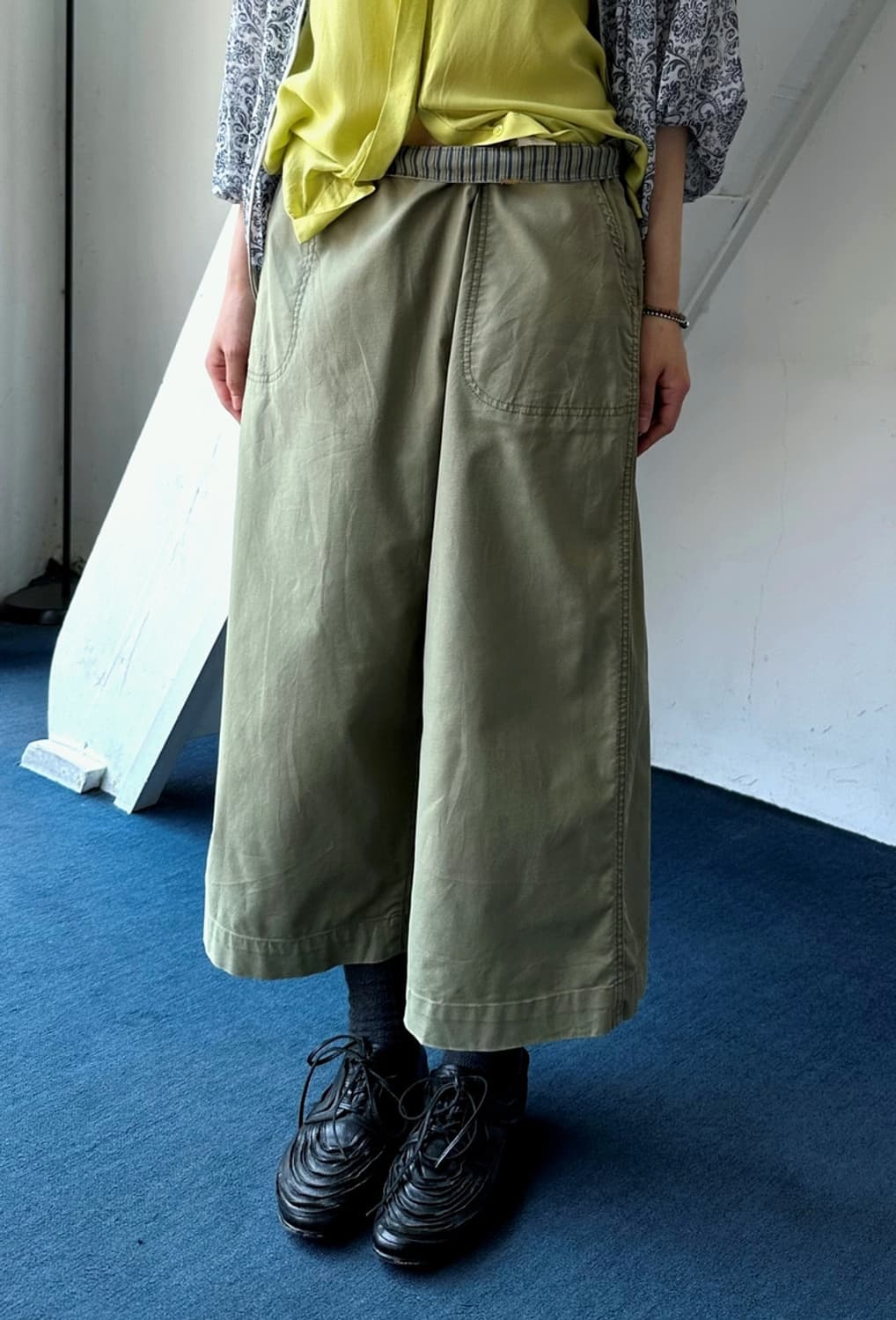 Banded 3/4 fake wrap detail gaucho pants 상품이미지8