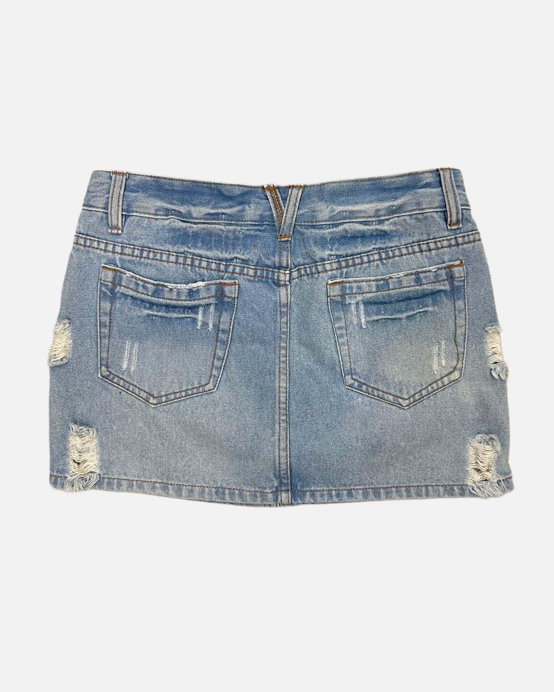 distressed stud denim skirt 상품이미지4