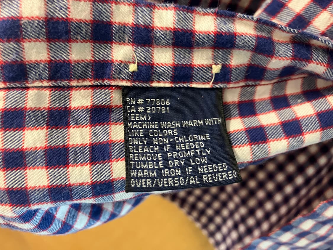 빈티지 90s Tommy Hilfiger 타미힐피거 체크 셔츠 L 105 상품이미지4