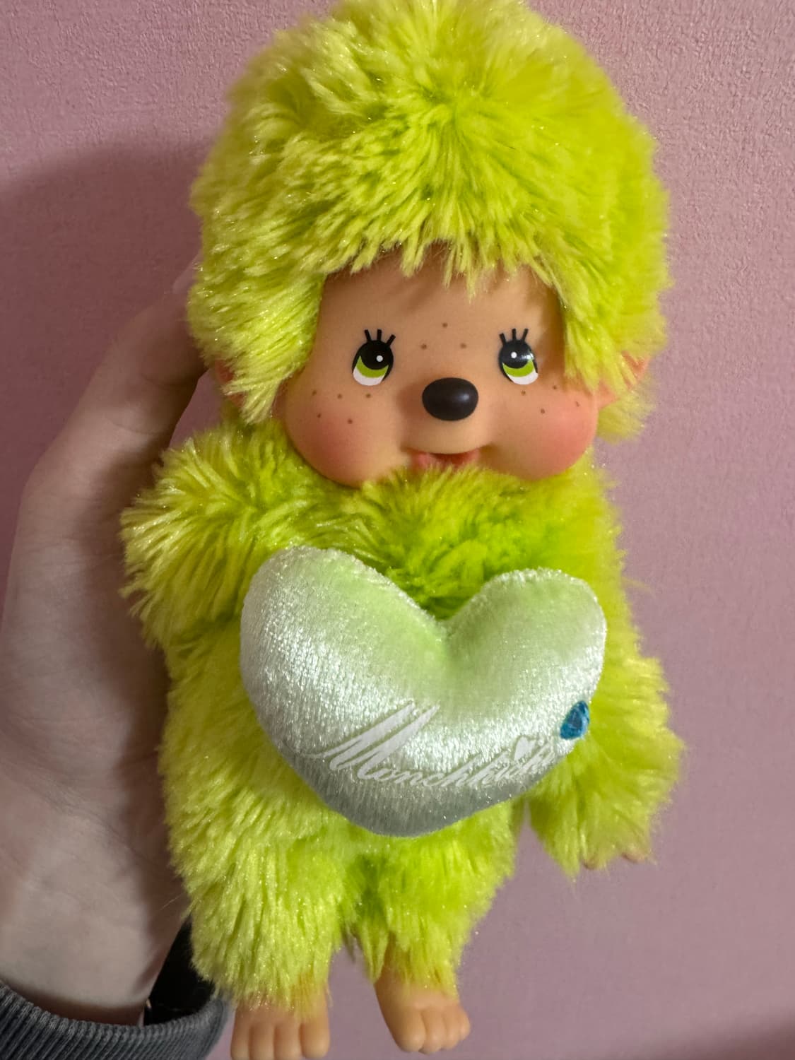 희귀 몬치치 라임 그린 하트 포옹 몬치치 상품이미지4