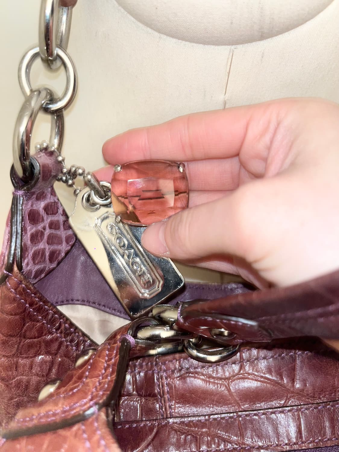 📦2000ss Coach alligator skin bag 상품이미지7