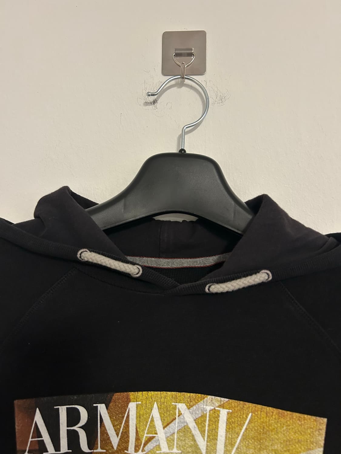 Armani Jeans 프린팅 블랙 후드티 상품이미지2