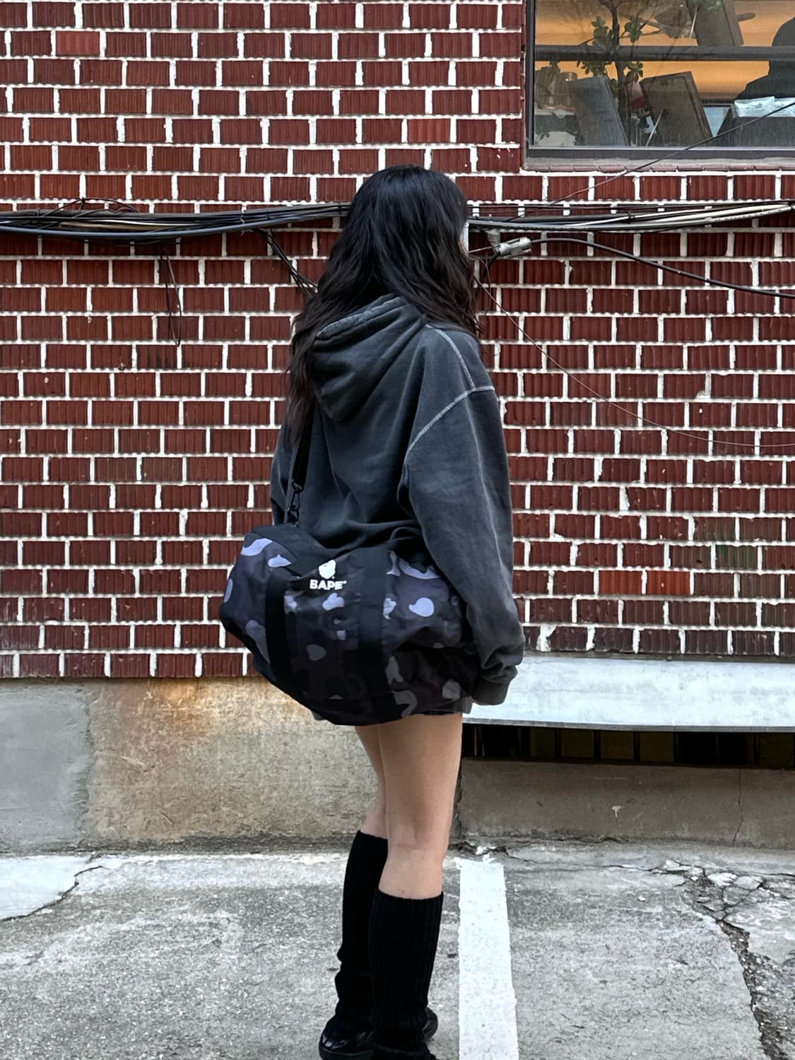 노스페이스 점퍼 미스치프 후드티 마뗑킴 스커트 코디세트 상품이미지6