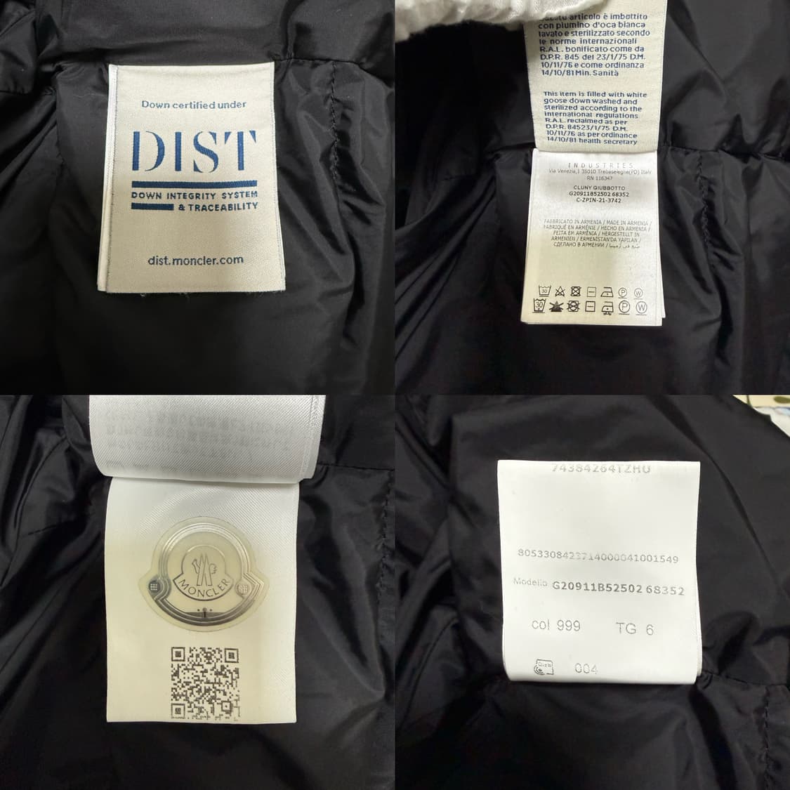 몽클레어 클루니 패딩 롱 다운 자켓 블랙 상품이미지8