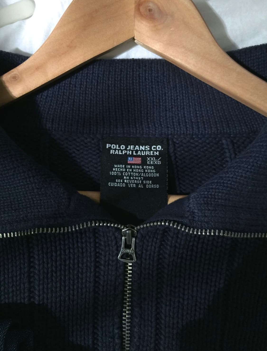 MAN)폴로랄프로렌 니트반집업XXL 상품이미지2