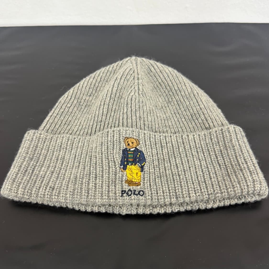 폴로 베어 로고 OS 그레이 비니 상품이미지1