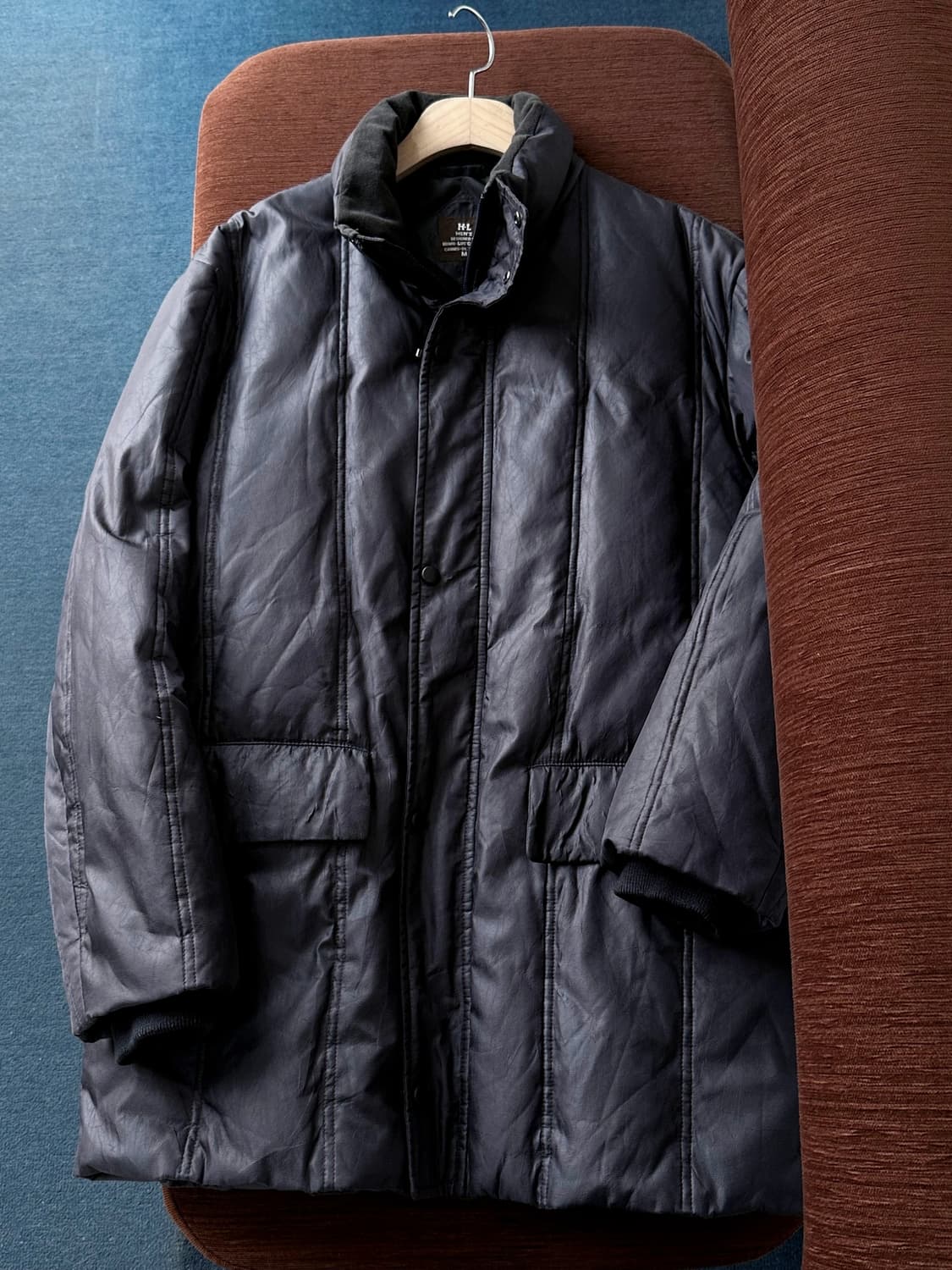 Down padded stand collar field jacket 상품이미지1