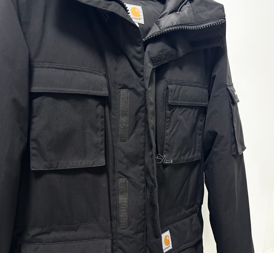 칼하트 WIP 베링 파카 II 블랙 S사이즈 상품이미지4