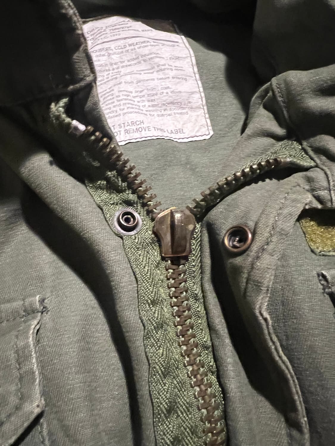 미군 오리지널 M-65 필드자켓 1971년 DSA 상품이미지4