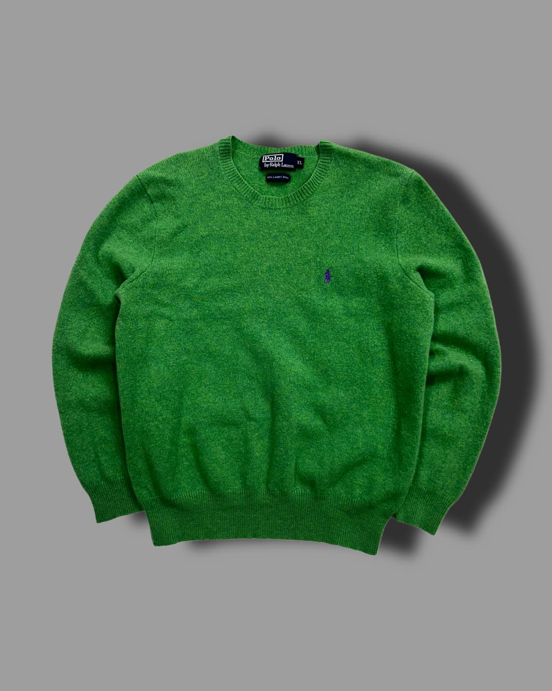 폴로 랄프로렌 퍼플포니 그린 울 니트 XL 상품이미지4