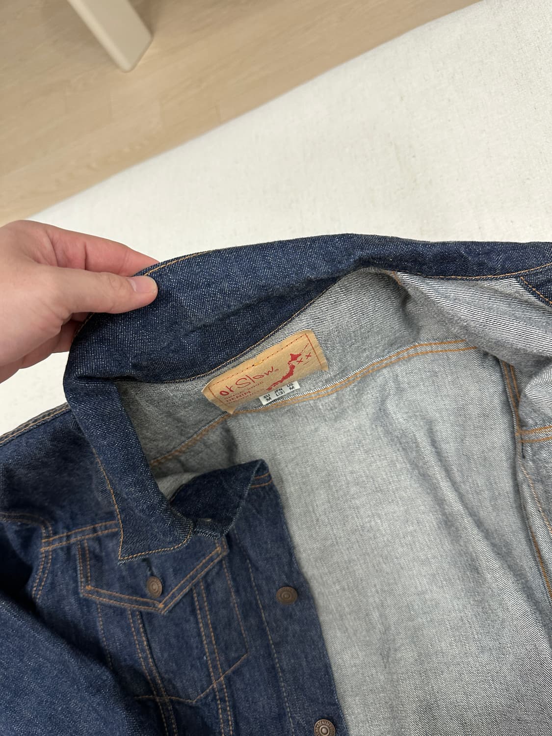 오어슬로우 원워시 원워쉬 청자켓 데님자켓 3세대 3사이즈 상품이미지3