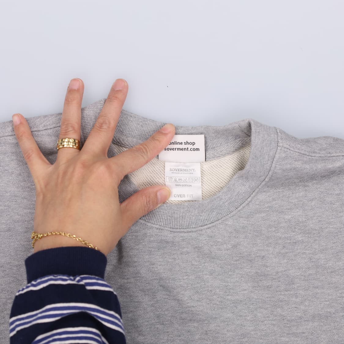 S 소버먼트 오버핏 맨투맨 0410H1 상품이미지4