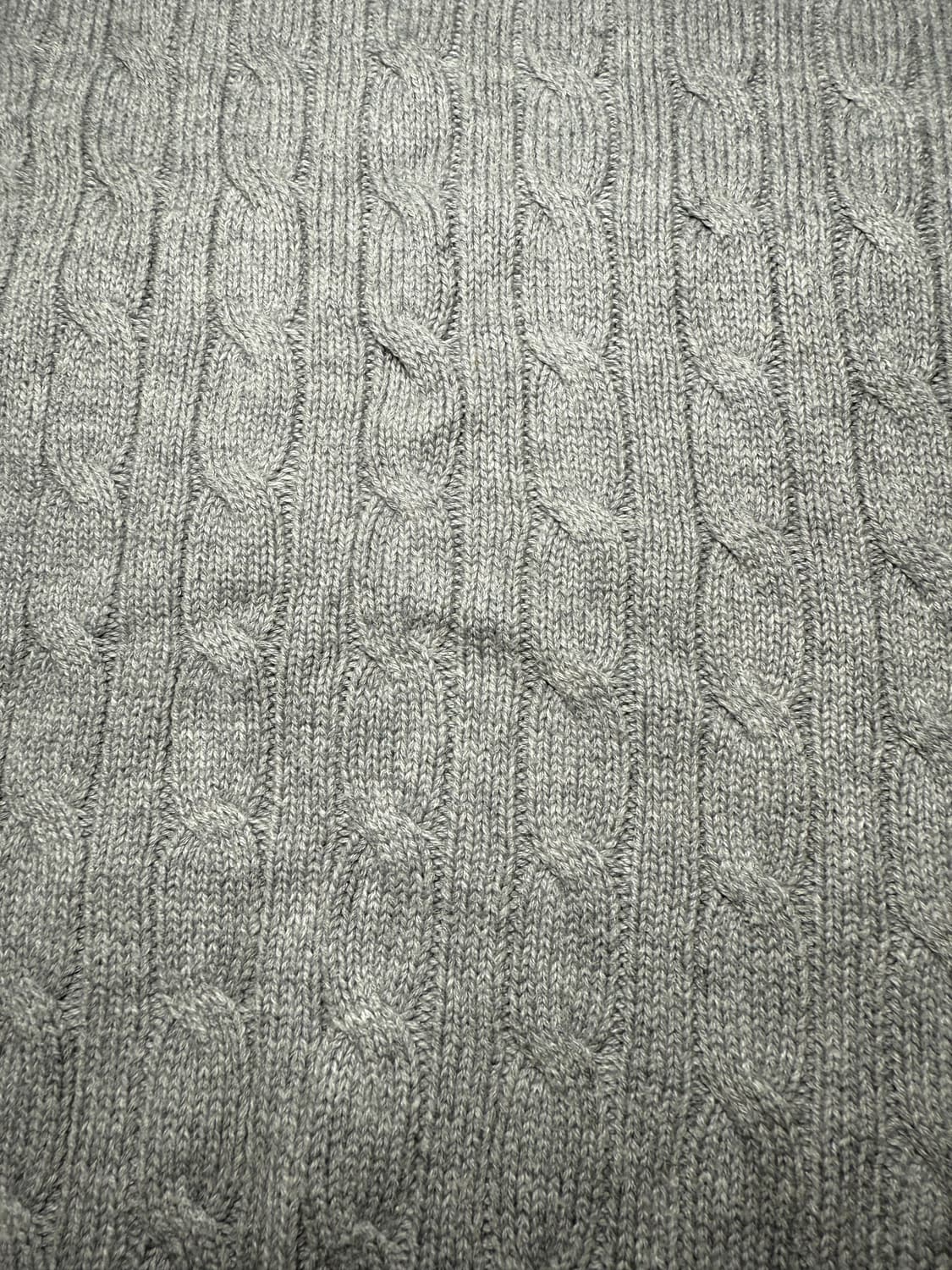 폴로 랄프로렌 케이블 니트 스웨터 회색 상품이미지5