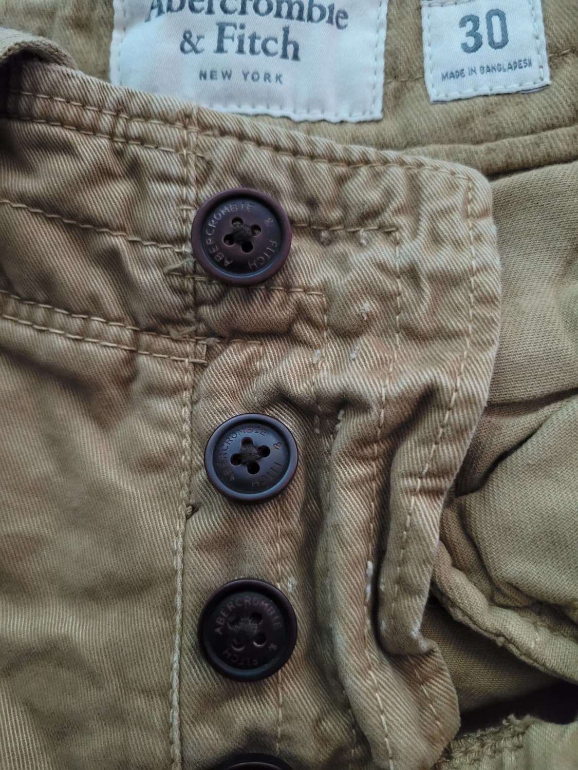 아베크롬비 Abercrombie 워크웨어 카고숏팬츠. 30사이즈 상품이미지5