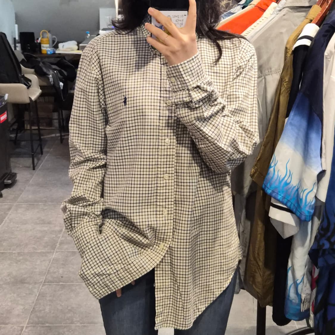 [NO.9] 폴로 빈티지 삼색 체크셔츠 상품이미지1