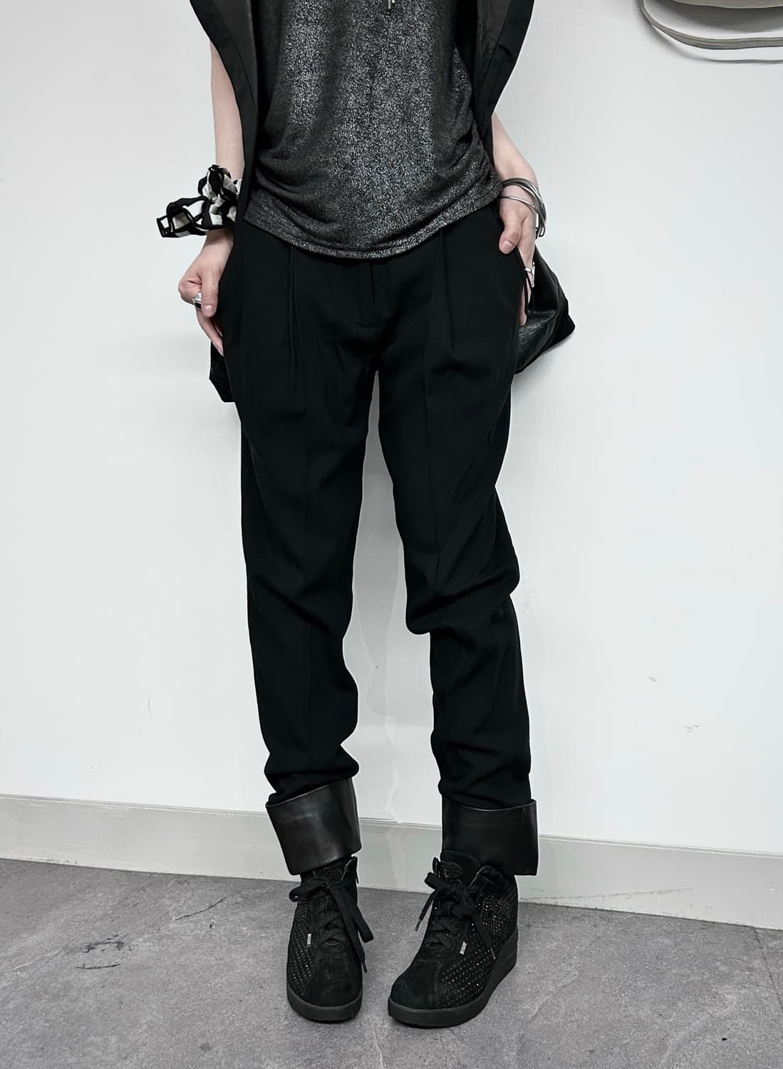 Alexander Wang belt pointed Panel Pants 상품이미지1