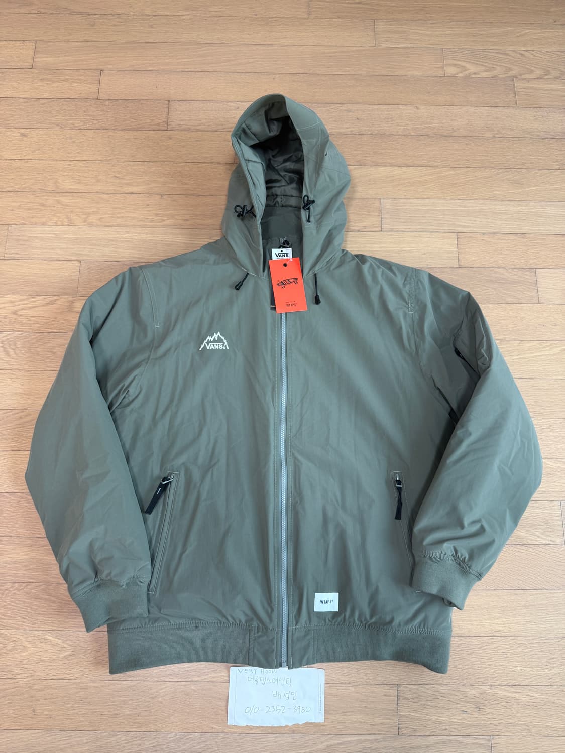 [L] 반스 볼트 x WTAPS 더블탭스 MTE 자켓 스모키 올리브 상품이미지1