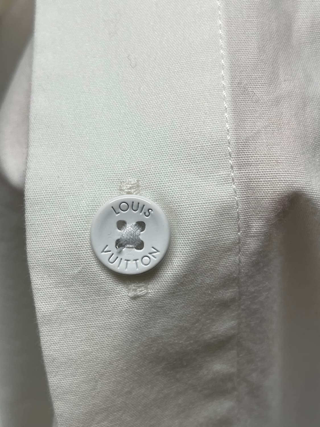 루이비통 워터컬러 프린티드 쇼트 슬리브드 코튼 셔츠 [m] 상품이미지5