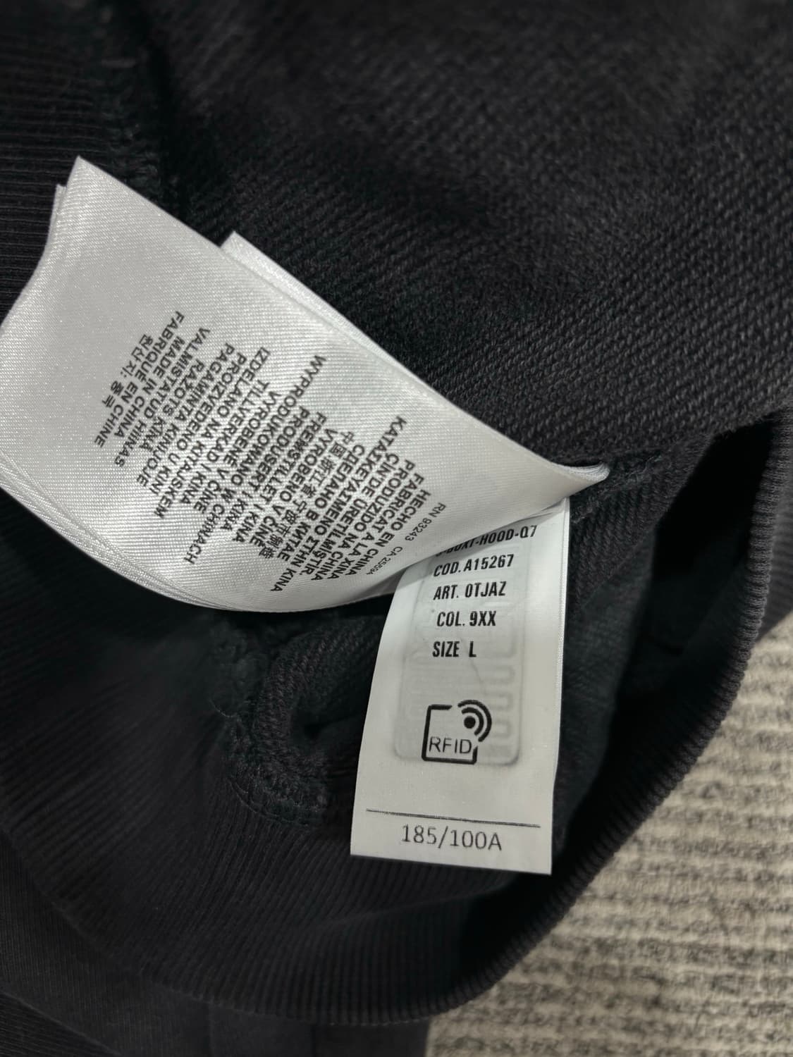 디젤 후드티 블랙 L 상품이미지7