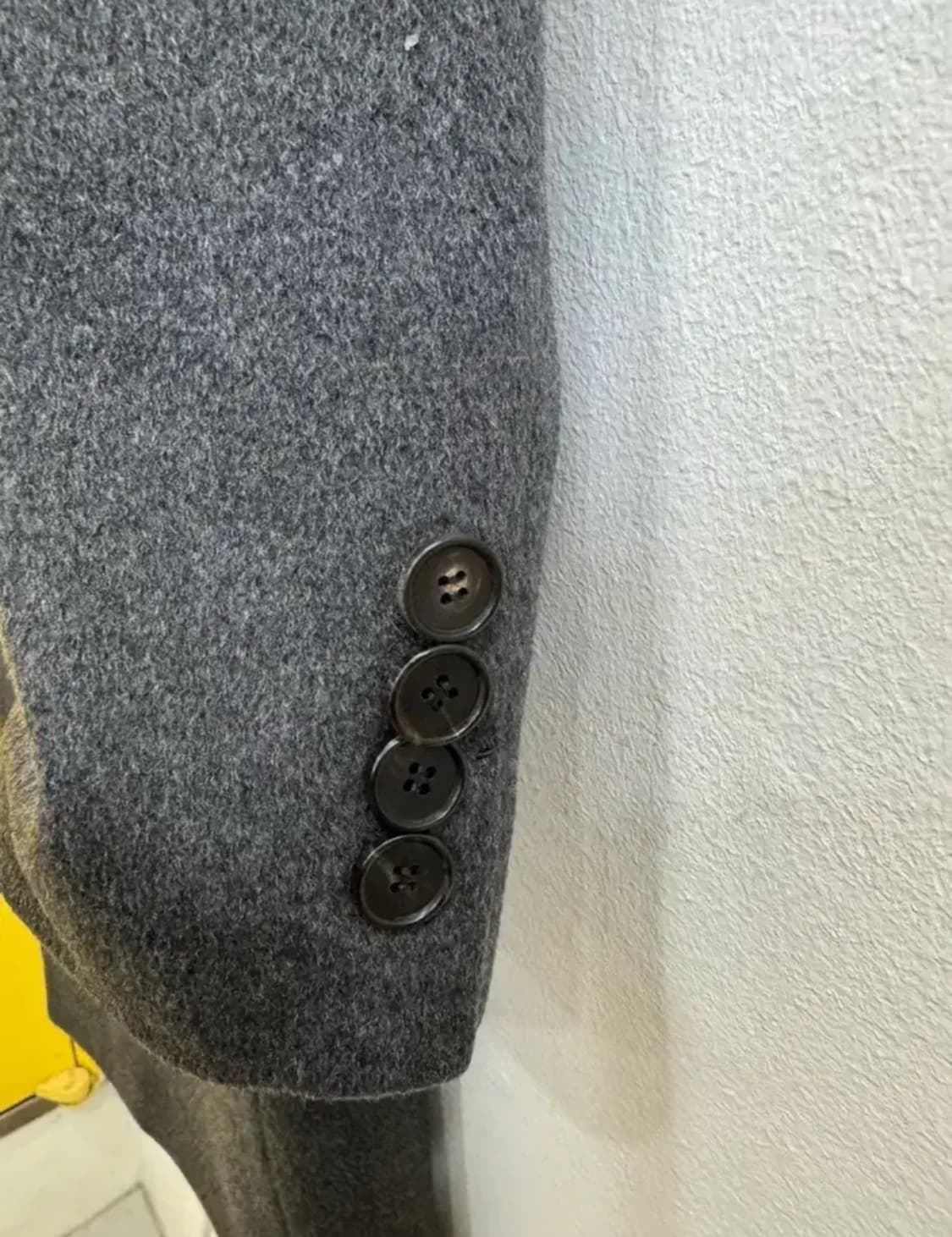 SYSTEM 시스템 이탈리안 캐시미어 더블 코트 – 클래식 차콜 상품이미지5