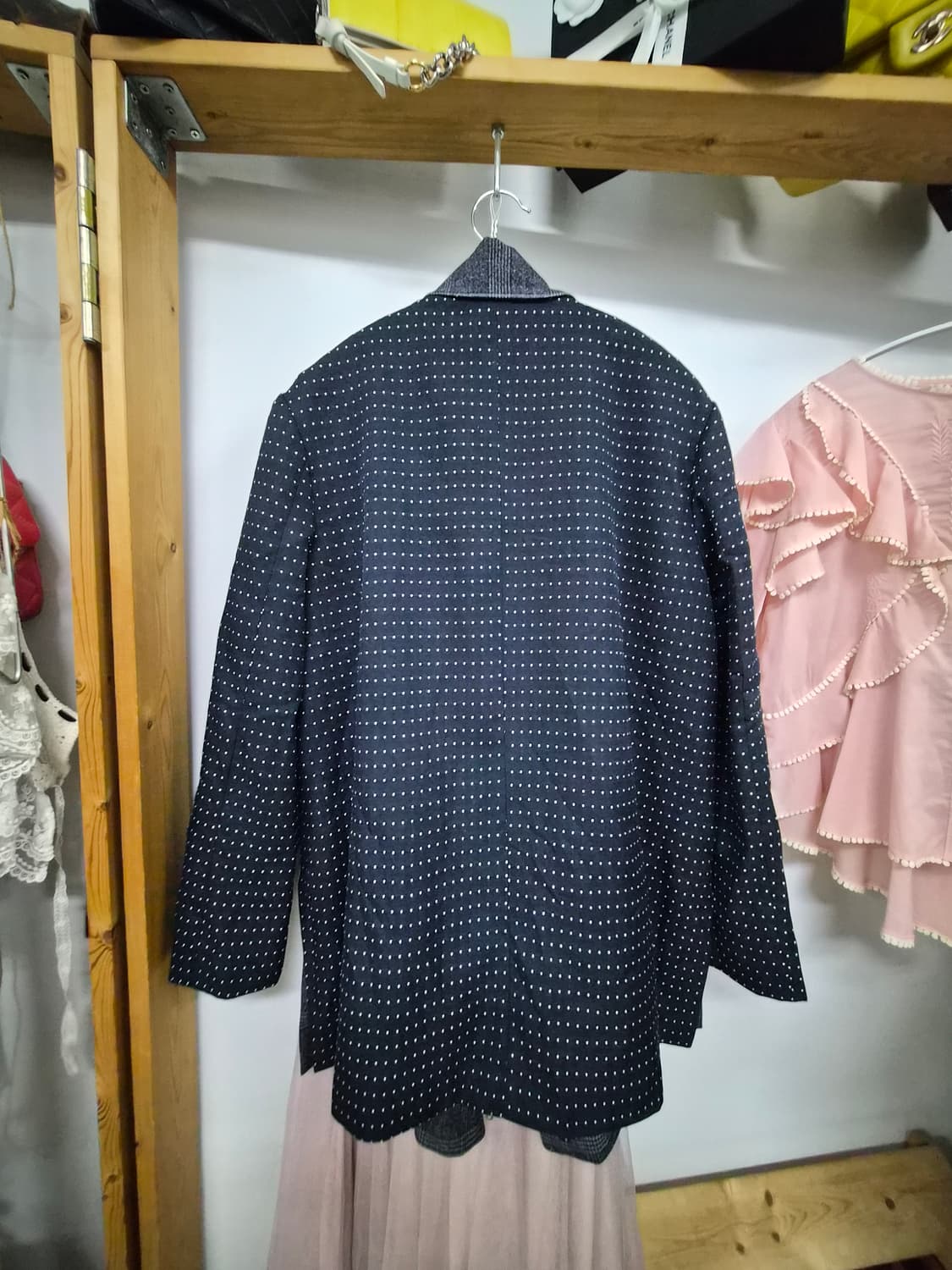 엔쥬반 체크도트 디자이너자켓 상품이미지8