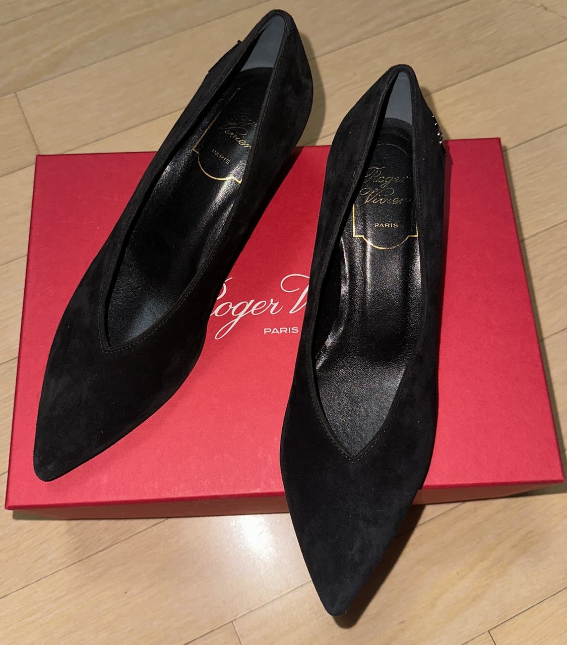 로저비비에 레더 스웨이드 키튼힐 상품이미지3