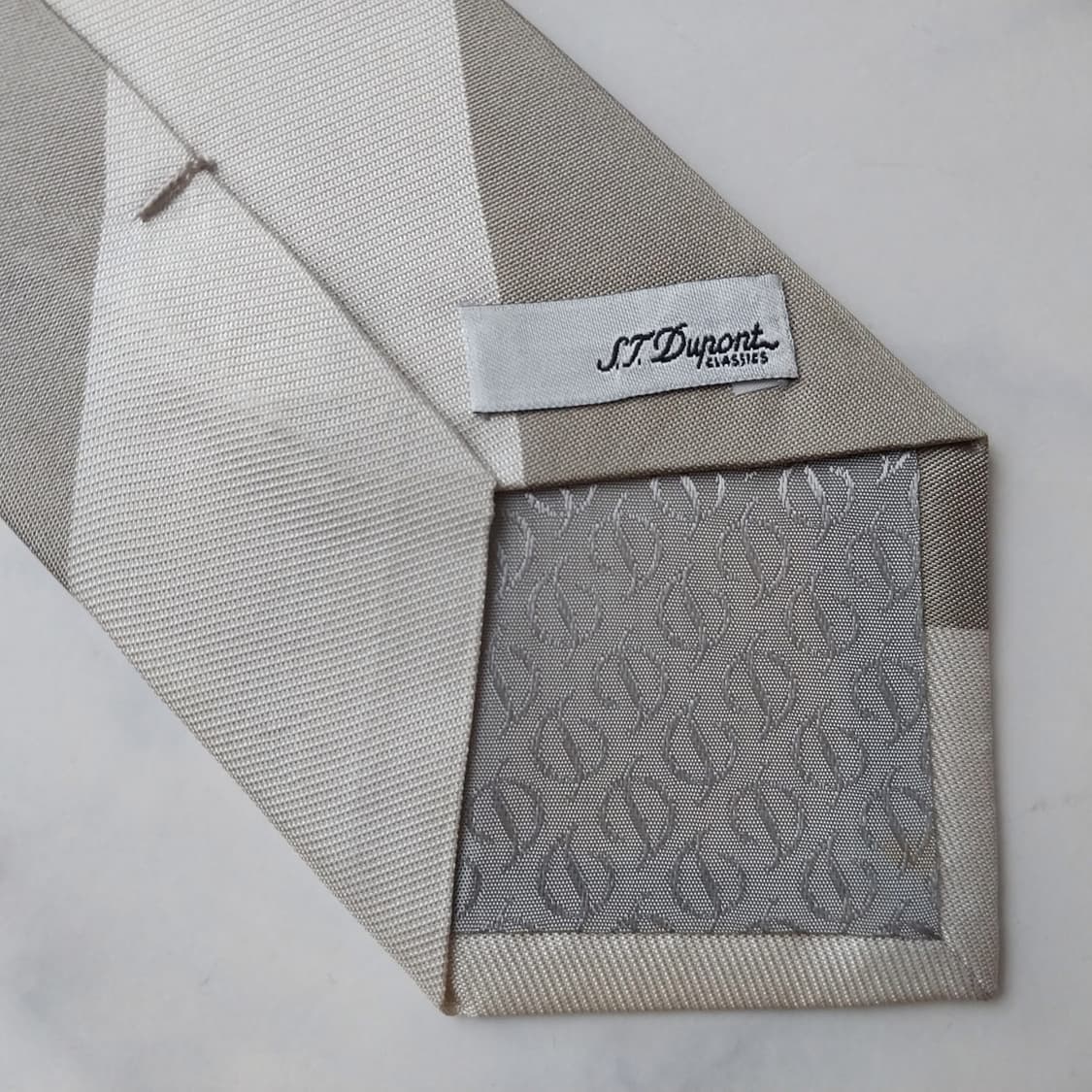 듀퐁 실크 아이보리 솔리드 슬림 넥타이 8cm A+~A등급 K1788
 상품이미지8