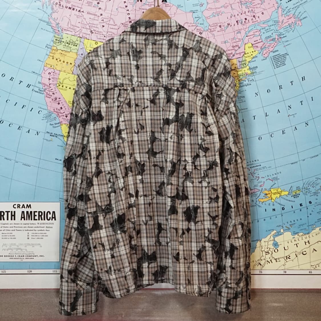 앤더슨벨 에밀 디스트로이드 체크셔츠 상품이미지5