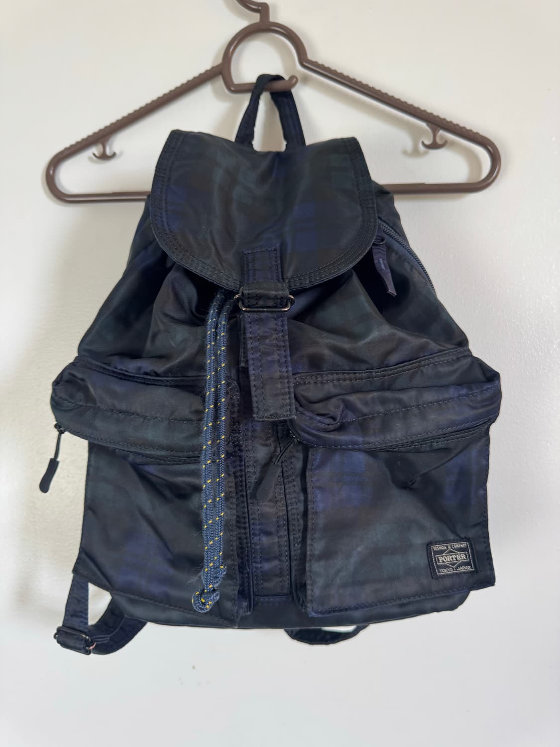 요시다포터 헤드포터 타탄체크 2포켓 럭색 S 사이즈.  상품이미지1