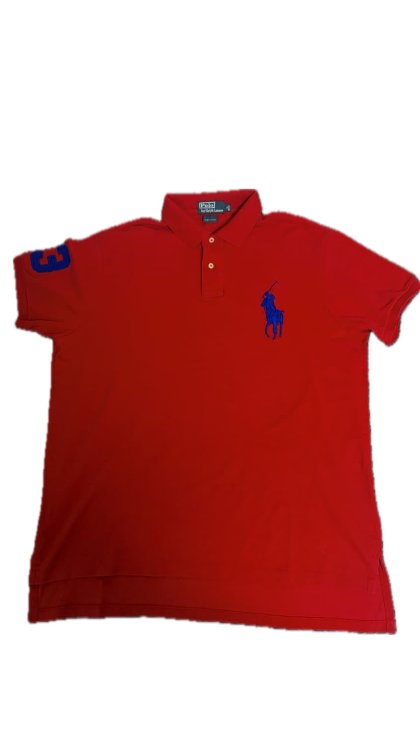 Polo Ralph Lauren 빅포니 넘버링 폴로셔츠 (레드) 상품이미지1