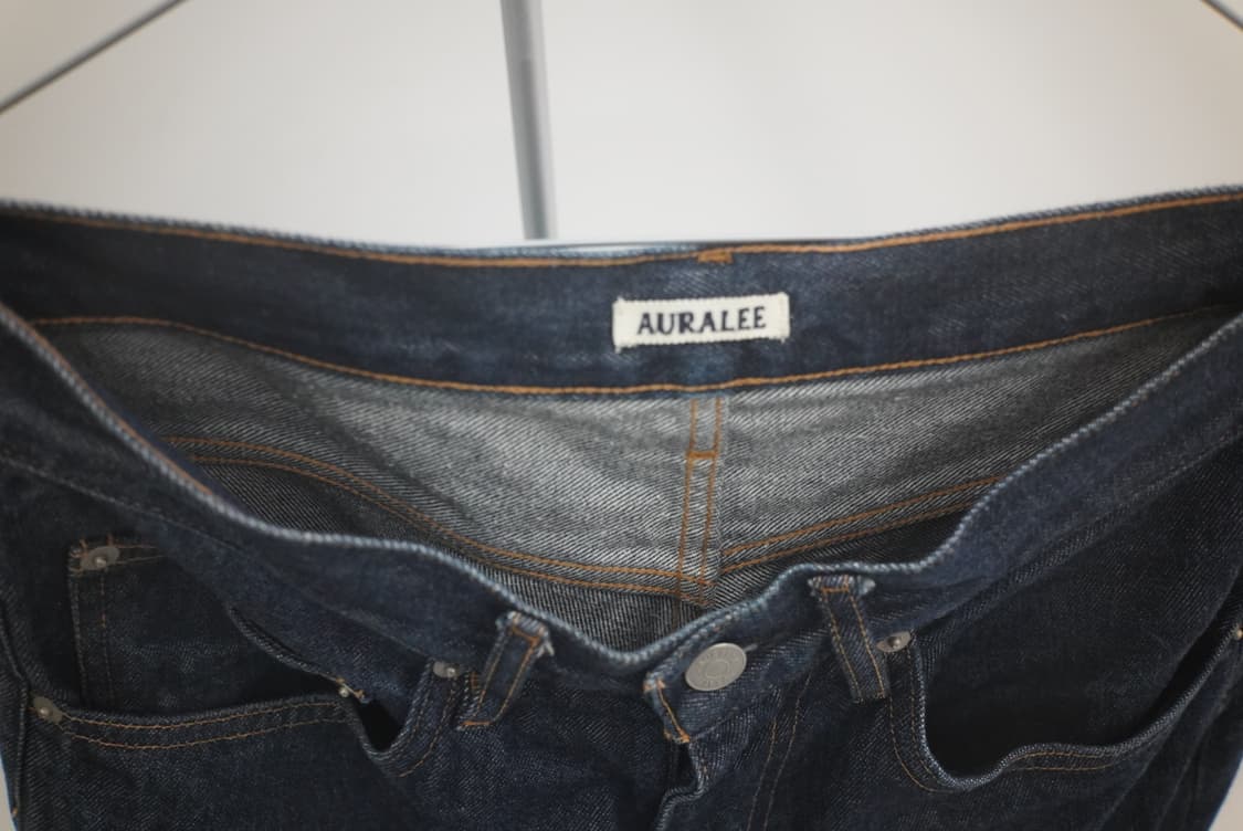 오라리 하드트위스트 와이드 데님 팬츠 인디고 상품이미지3