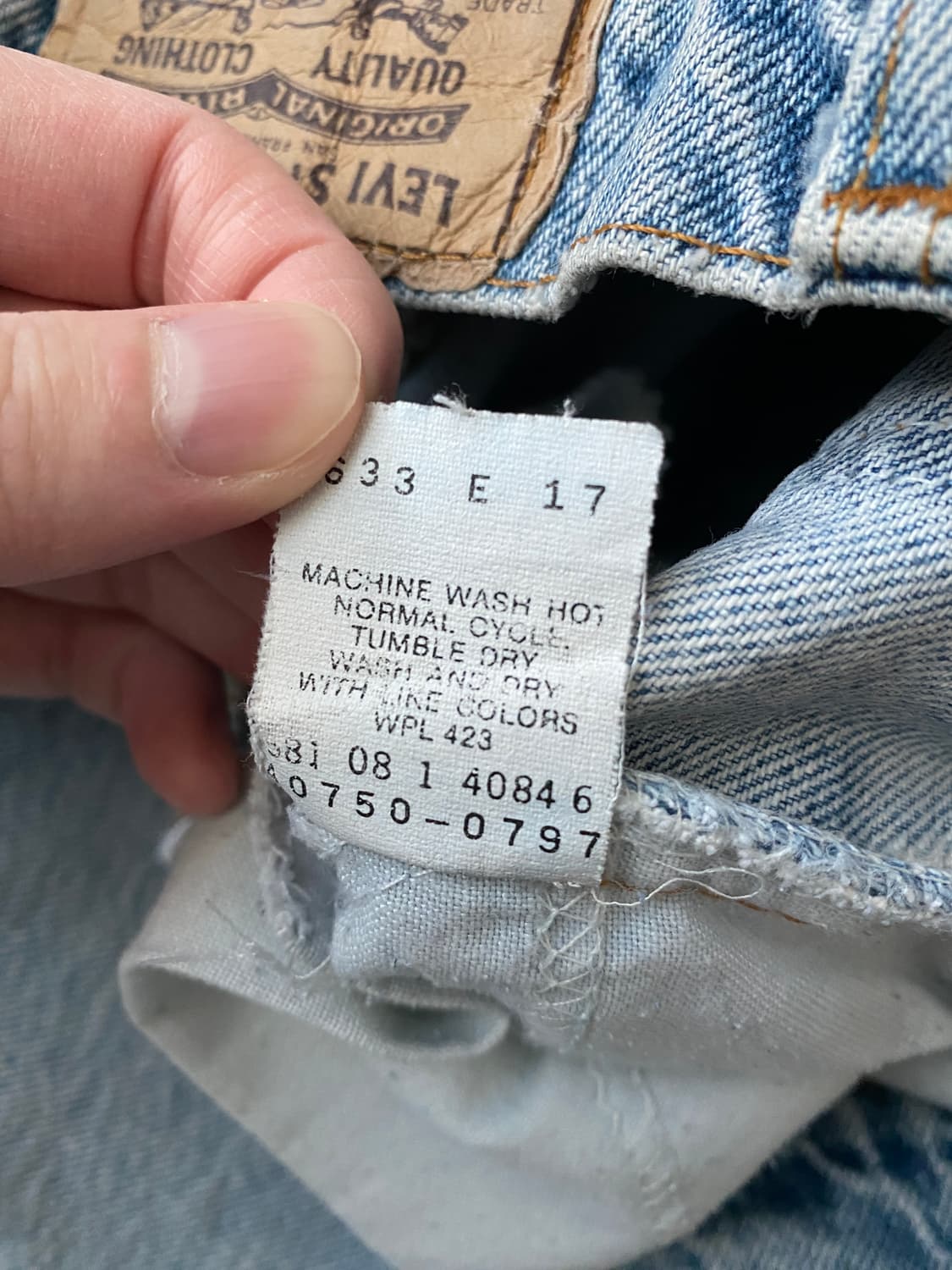 90s USA 리바이스 550 오렌지탭 27x30 상품이미지5