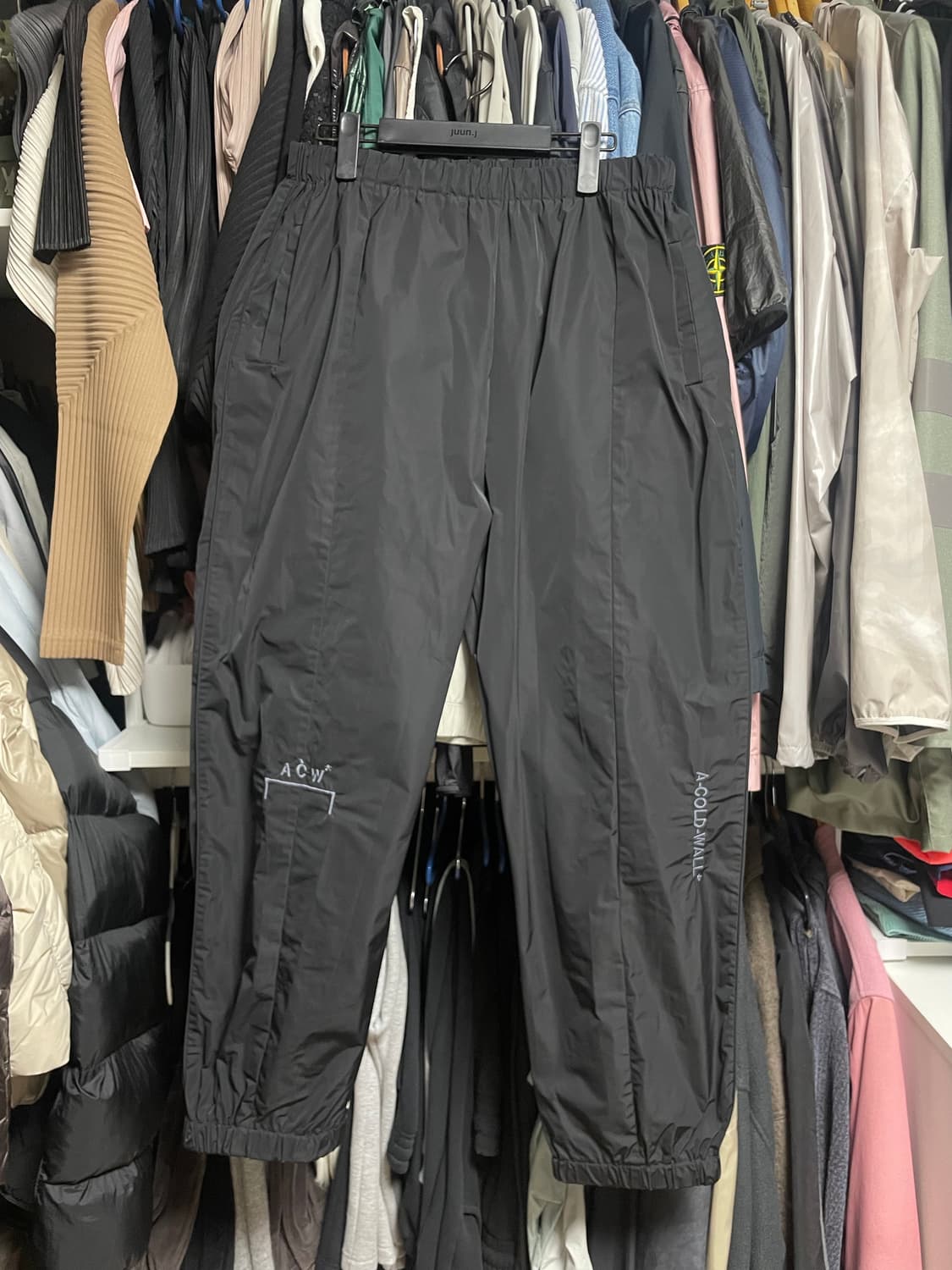 [m] 어콜드월 ACW 블랙 트랙 팬츠 상품이미지1