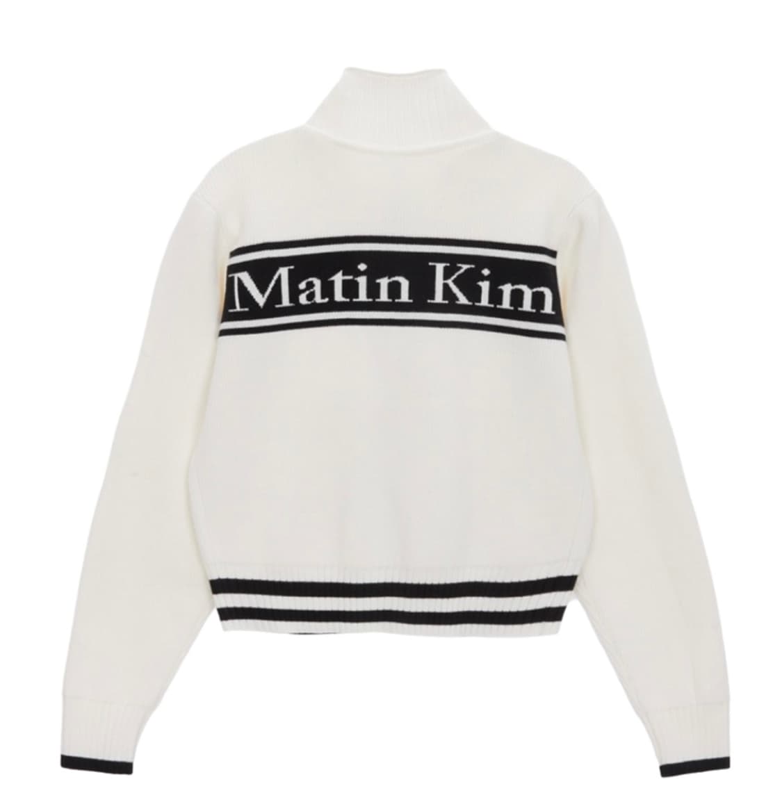 Matin Kim Spell Point Stripe Knit Cardig 상품이미지1
