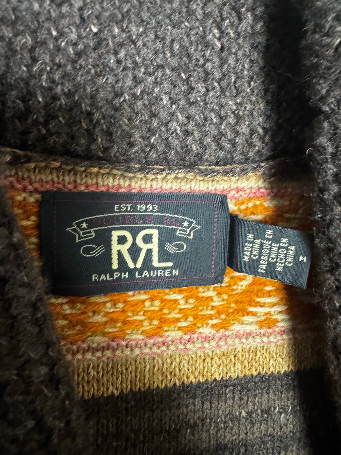 더블알엘 RRL 25FW 울 블렌드 숄 칼라 가디건 M 상품이미지4